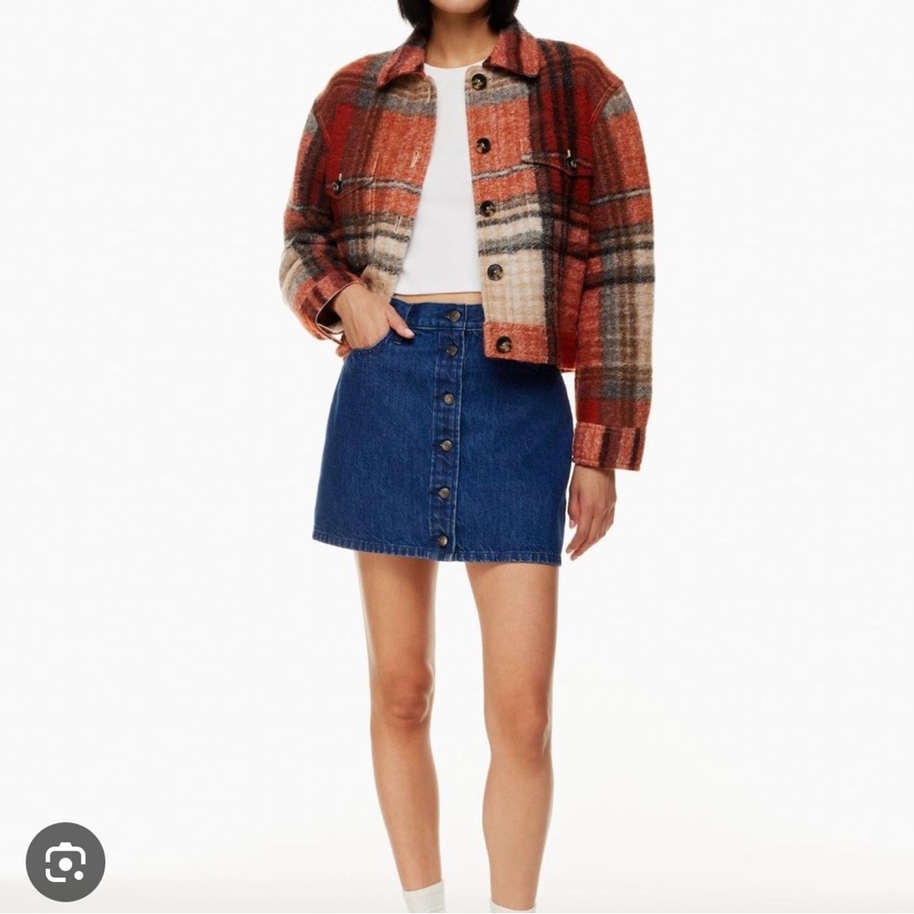 Aritzia Blue Denim Mini Skirt